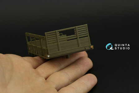 Quinta Studio QD48029 - GMC CCKW 353 (open cab) 3D-Printed &amp; coloured Interior on decal paper (for Tamiya kit) - 1:48