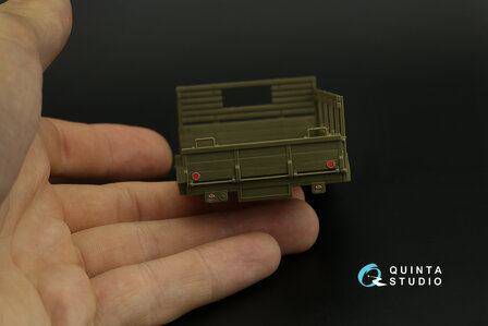 Quinta Studio QD48029 - GMC CCKW 353 (open cab) 3D-Printed &amp; coloured Interior on decal paper (for Tamiya kit) - 1:48