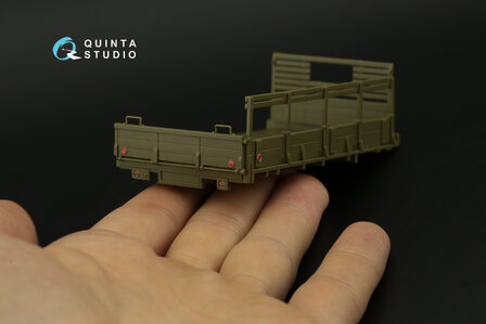 Quinta Studio QD48029 - GMC CCKW 353 (open cab) 3D-Printed &amp; coloured Interior on decal paper (for Tamiya kit) - 1:48