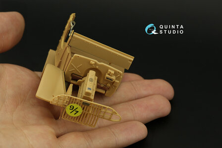 Quinta Studio QD35059 - GMC CCKW 352 Open Cab 3D-Printed &amp; coloured Interior on decal paper (for HobbyBoss kit) - 1:35