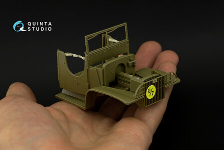 Quinta Studio QD35052 - GMC CCKW 353 (open cab) 3D-Printed &amp; coloured Interior on decal paper (for Tamiya kit) - 1:35