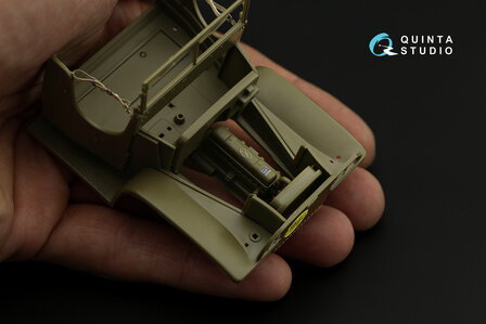 Quinta Studio QD35052 - GMC CCKW 353 (open cab) 3D-Printed &amp; coloured Interior on decal paper (for Tamiya kit) - 1:35