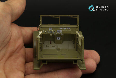 Quinta Studio QD35052 - GMC CCKW 353 (open cab) 3D-Printed &amp; coloured Interior on decal paper (for Tamiya kit) - 1:35