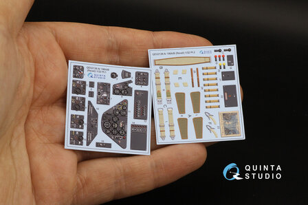 Quinta Studio QD32138 - Ar 196A/B 3D-Printed &amp; coloured Interior on decal paper (for Revell kit) - 1:32