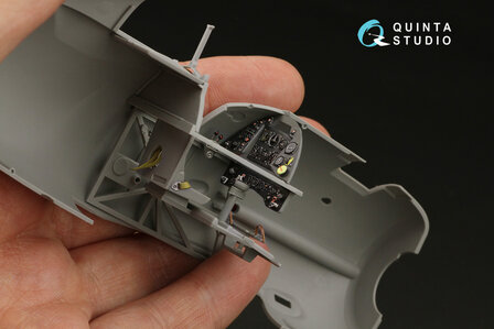 Quinta Studio QD32135 - Gloster Gladiator Mk II 3D-Printed &amp; coloured Interior on decal paper (for ICM kit) - 1:32