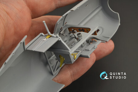 Quinta Studio QD32134 - Gloster Gladiator Mk I 3D-Printed &amp; coloured Interior on decal paper (for ICM kit) - 1:32