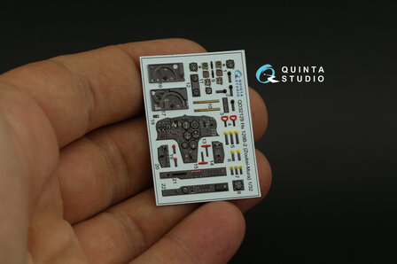 Quinta Studio QD32129 - Hs 129B-2 3D-Printed &amp; coloured Interior on decal paper (for Zoukei-Mura kit) - 1:32