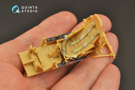 Quinta Studio QD32129 - Hs 129B-2 3D-Printed &amp; coloured Interior on decal paper (for Zoukei-Mura kit) - 1:32