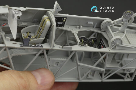 Quinta Studio QD32117 - Fairey Swordfish Mk.II 3D-Printed &amp; coloured Interior on decal paper (for Trumpeter kit) - 1:32