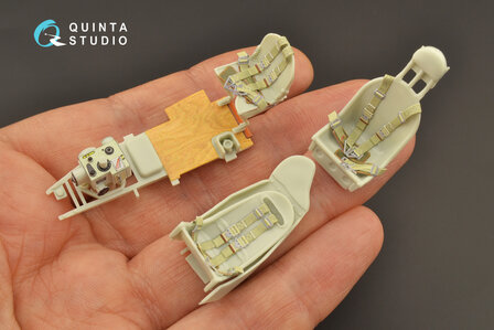 Quinta Studio QD32114 - Ju 88A-4 3D-Printed &amp; coloured Interior on decal paper (for Revell kit) - 1:32