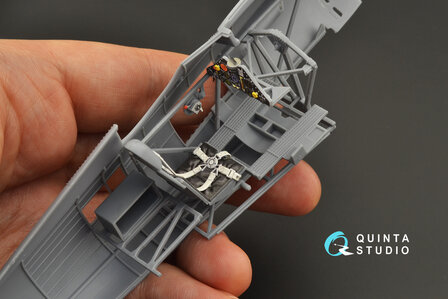 Quinta Studio QD32113 - PZL P.11c 3D-Printed &amp; coloured Interior on decal paper (for IBG model kit) - 1:32