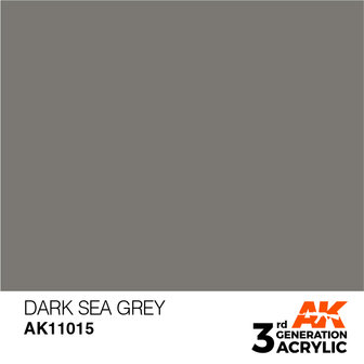 AK11015 - Dark Sea Grey  - Acrylic - 17 ml - [AK Interactive]