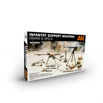 AK35005 - Infantry Support Weapons DShKM &amp; SPG-9 - 1:35 - [AK Interactive]