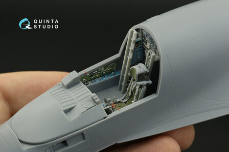 Quinta Studio QD48071 - Su-34 3D-Printed &amp; coloured Interior on decal paper (for HobbyBoss kit) - 1:48