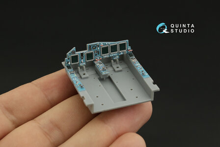 Quinta Studio QDS-48071 - Su-34 3D-Printed &amp; coloured Interior on decal paper (for HobbyBoss kit) - Small Version - 1:48