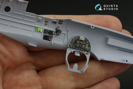 Quinta Studio QD48144 - Spitfire PR.XIX 3D-Printed &amp; coloured Interior on decal paper (for Airfix kit) - 1:48