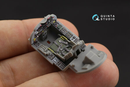 Quinta Studio QD48232 - NF-5A 3D-Printed &amp; coloured Interior on decal paper (for Kinetic kit) - 1:48