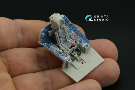 Quinta Studio QD48233 - Su-27SM 3D-Printed &amp; coloured Interior on decal paper (for KittyHawk kit) - 1:48