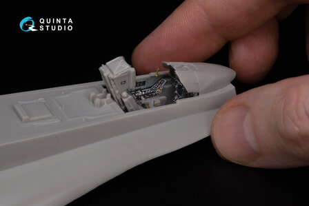 Quinta Studio QD48283 - F/A-18A / C early 3D-Printed &amp; coloured Interior on decal paper (for Hasegawa kit) - 1:48