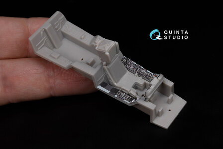 Quinta Studio QDS-48283 - F/A-18A / C early 3D-Printed &amp; coloured Interior on decal paper (for Hasegawa kit) - Small Version - 1:48