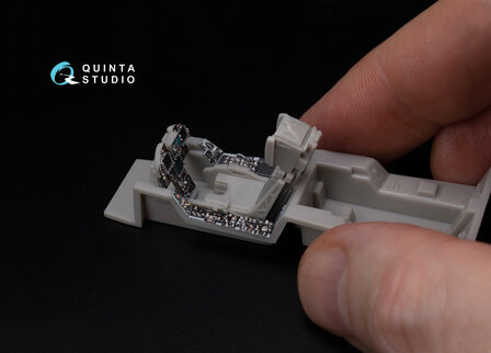 Quinta Studio QDS-48283 - F/A-18A / C early 3D-Printed &amp; coloured Interior on decal paper (for Hasegawa kit) - Small Version - 1:48