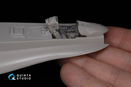 Quinta Studio QD48284 - F/A-18A++ 3D-Printed &amp; coloured Interior on decal paper (for Hasegawa kit) - 1:48