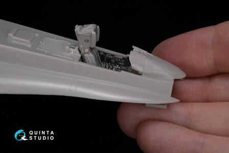 Quinta Studio QD48302 - F/A-18C late 3D-Printed &amp; coloured Interior on decal paper (for Hasegawa kit) - 1:48