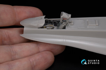 Quinta Studio QD48302 - F/A-18C late 3D-Printed &amp; coloured Interior on decal paper (for Hasegawa kit) - 1:48