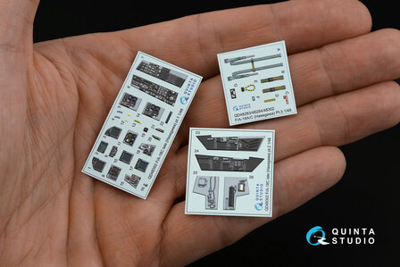 Quinta Studio QD48302 - F/A-18C late 3D-Printed &amp; coloured Interior on decal paper (for Hasegawa kit) - 1:48