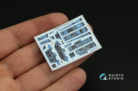 Quinta Studio QD48320 - Su-30SM 3D-Printed &amp; coloured Interior on decal paper (for GWH kit) - 1:48