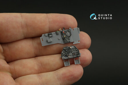 Quinta Studio QD48327 - P-38J 3D-Printed &amp; coloured Interior on decal paper (for Tamiya kit) - 1:48