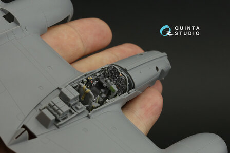 Quinta Studio QD48327 - P-38J 3D-Printed &amp; coloured Interior on decal paper (for Tamiya kit) - 1:48