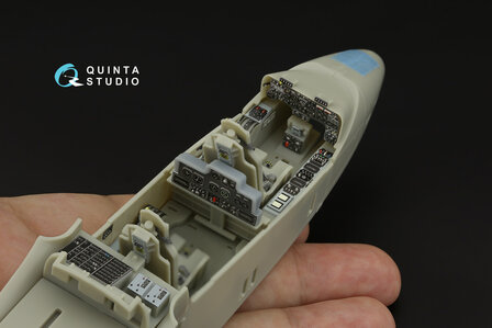 Quinta Studio QD32078 - OV-10A (USN version) 3D-Printed &amp; coloured Interior on decal paper (for KittyHawk kit) - 1:32