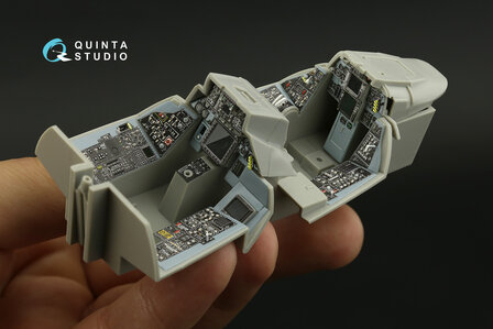 Quinta Studio QDS-32099 - F-14B 3D-Printed &amp; coloured Interior on decal paper (for Trumpeter kit) - Small Version - 1:32