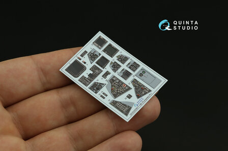 Quinta Studio QDS-32099 - F-14B 3D-Printed &amp; coloured Interior on decal paper (for Trumpeter kit) - Small Version - 1:32