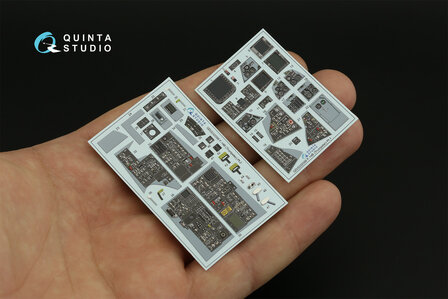 Quinta Studio QDS-32099 - F-14B 3D-Printed &amp; coloured Interior on decal paper (for Trumpeter kit) - Small Version - 1:32