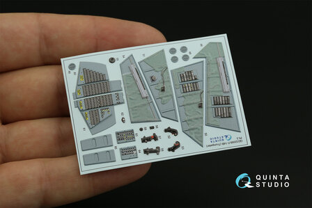 Quinta Studio QD32099 - F-14B 3D-Printed &amp; coloured Interior on decal paper (for Trumpeter kit) - 1:32