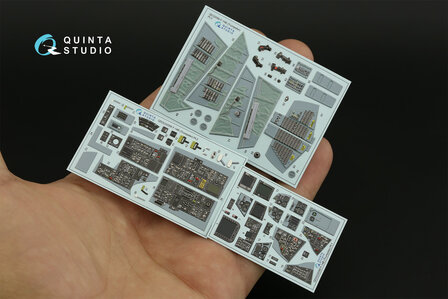 Quinta Studio QD32099 - F-14B 3D-Printed &amp; coloured Interior on decal paper (for Trumpeter kit) - 1:32