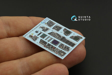 Quinta Studio QDS-32110 - F/A-18A 3D-Printed &amp; coloured Interior on decal paper (for Academy kit) - Small Version - 1:32