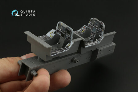 Quinta Studio QDS-32131 - F/A-18D Early 3D-Printed &amp; coloured Interior on decal paper (for Academy kit) - Small Version - 1:32