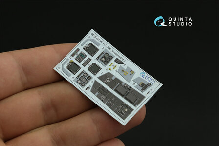 Quinta Studio QDS-32147 - F/A-18B 3D-Printed &amp; coloured Interior on decal paper (for Academy kit) - Small Version - 1:32