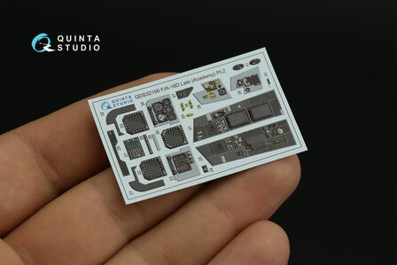 Quinta Studio QDS-32156 - F/A-18D late 3D-Printed &amp; coloured Interior on decal paper (for Academy kit) - Small Version - 1:32