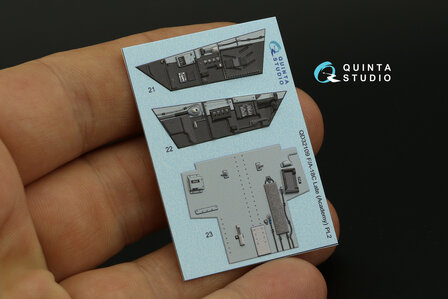 Quinta Studio QD32109 - F/A-18C Late 3D-Printed &amp; coloured Interior on decal paper (for Academy kit) - 1:32