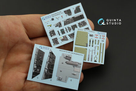 Quinta Studio QD32109 - F/A-18C Late 3D-Printed &amp; coloured Interior on decal paper (for Academy kit) - 1:32