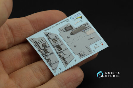 Quinta Studio QD32111 - F/A-18A++ 3D-Printed &amp; coloured Interior on decal paper (for Academy kit) - 1:32