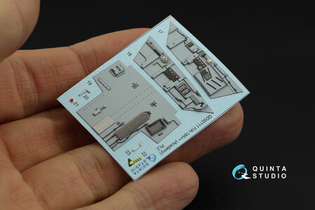 Quinta Studio QD32111 - F/A-18A++ 3D-Printed &amp; coloured Interior on decal paper (for Academy kit) - 1:32