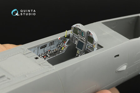 Quinta Studio QD32111 - F/A-18A++ 3D-Printed &amp; coloured Interior on decal paper (for Academy kit) - 1:32