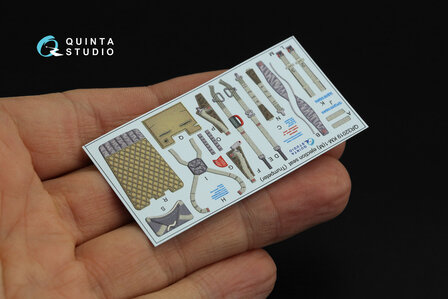 Quinta Studio QD32121 - MiG-21UM 3D-Printed &amp; coloured Interior on decal paper (for Trumpeter kit) - 1:32