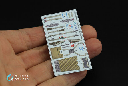 Quinta Studio QD32121 - MiG-21UM 3D-Printed &amp; coloured Interior on decal paper (for Trumpeter kit) - 1:32