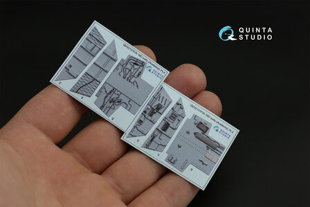 Quinta Studio QD32131 - F/A-18D Early 3D-Printed &amp; coloured Interior on decal paper (for Academy kit) - 1:32